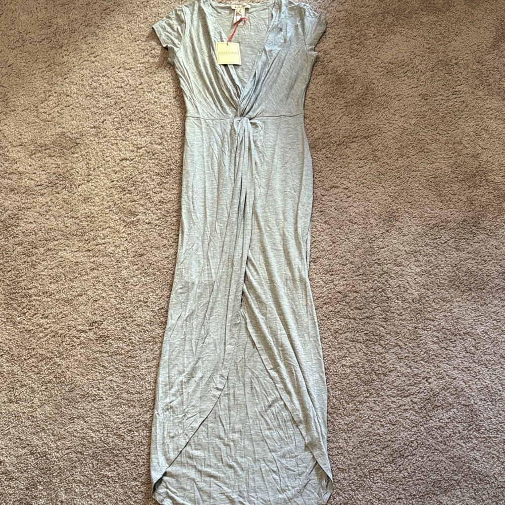 Rolla Coster Heather Gray Wrap Maxi Dress